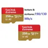Lot de 2 Carte Mémoire MicroSDXC SanDisk Extreme 128 Go Classe 10, U3,...