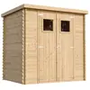 TIMBELA M311 Abri de jardin en bois - l204xL142xH200cm / 2.22m2