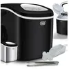 BB-LOISIR Machine à glaçons Noir Appareil préparation de glace 12 kg/24 h réservoir 1,3L LED Inclus panier et pelle à glace