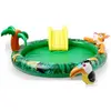 Piscine gonflable pour enfants toboggan de piscine - 182x165x62 cm pis...