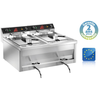 Sofraca Friteuse électrique à poser Super puissante 2 x 12 Litres