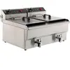CombiSteel Friteuse Professionnelle Electrique 2 x 8 L 2x 3,3 kW