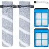 SIKSOG Rouleau de brosse de rechange et filtre HEPA pour Bissell Cross...