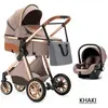 BAZARLAND30 Poussette 3 en 1 Bébé Combinée Siège-Auto Nacelle Trio Rév...