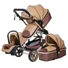 BAZARLAND30 Poussette 3 en 1 Bébé Combinée Siège-Auto Nacelle Trio Rév...