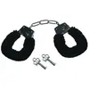Sportsheets - Sex & Mischief Furry Handcuffs Black