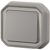 Poussoir simple Legrand Plexo  gris encastrée 069821L