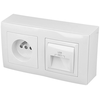 Prise en saillie 2P+T + USB double Efapel Logus 90 BOIT-110384