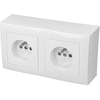 Prise électrique double blanche Efapel Logus 90 BOIT-DOUBLE-21110 TBR