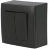Interrupteur va et vient double noir Efapel Logus 90 BOIT-21101 TPM
