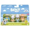 Pack 4 Figurines Bluey La Famille de Bluey en voyage