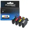 PrintAbout Cartouche compatible Epson 29 (C13T29864012) - 4 couleurs - Multipack