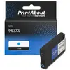 PrintAbout Cartouche compatible HP 963XL (3JA27AE) - Cyan - Grande capacité