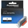 PrintAbout Cartouche compatible Canon CCLI-551GYPA - Gris