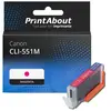 PrintAbout Cartouche compatible Canon CLI-551M - Magenta