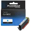 PrintAbout Cartouche compatible Canon CLI-581C - Cyan