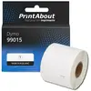 PrintAbout Étiquette compatible Dymo 99015 (S0722440) - (54 mm x 70 mm) - Noir sur blanc