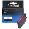 PrintAbout Cartouche compatible Epson 34XL (C13T34734010) - Magenta - Grande capacité