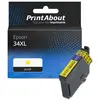 PrintAbout Cartouche compatible Epson 34XL (C13T34744010) - Jaune - Grande capacité