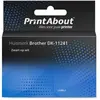PrintAbout Étiquette compatible Brother DK-11241 - (102 mm x 152 mm) - Noir sur blanc