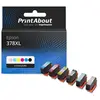 PrintAbout huismerk Inktcartridge 378XL (C13T37984010) 6-kleuren Multi...