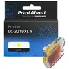 PrintAbout Cartouche compatible Brother LC-3219XL Y - Jaune - Grande capacité
