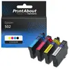 PrintAbout Cartouche compatible Epson 502 (C13T02V64010) - 4 couleurs - Multipack