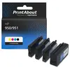 PrintAbout Cartouche compatible HP 950/951 (6ZC65AE) - 4 couleurs - Multipack