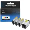 PrintAbout Cartouche compatible HP 903 (6ZC73AE) - 4 couleurs - Multipack