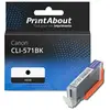 PrintAbout Cartouche compatible Canon CLI-571BK - Noir
