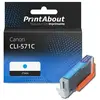 PrintAbout Cartouche compatible Canon CLI-571C - Cyan