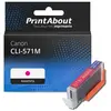 PrintAbout CLI-571M Cartouche d'encre compatible Canon Magenta