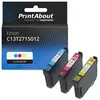 PrintAbout Cartouche compatible Epson 27XL (T2715) - 3 couleurs - Multipack