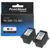 PrintAbout huismerk Inktcartridge PG-560 / CL-561 (PG-560XL + CL-561XL...