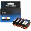 PrintAbout Cartouche compatible HP 912XL (6ZC74AE) - 4 couleurs - Multipack