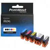 PrintAbout huismerk Inktcartridge 202XL (C13T02G14010) 5-kleuren Multi...
