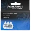 PrintAbout Ruban compatible Dymo 18444 (S0718600) - (12 mm) - Noir sur blanc