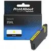PrintAbout Cartouche compatible Epson 35XL (C13T35944010) - Jaune - Grande capacité