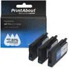 PrintAbout Cartouche compatible HP 711 (CZ134A) - 3x Cyan - Multipack