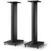 Pieds de sol kef s2 pour enceintes ls50 noir carbone vendus à la paire