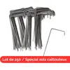 Lot De 250 Agrafes Spécial Sols Durs Ou Caillouteux Pour Toile De Pail...