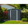 DURAMAX Abri de jardin - Métal - 2,47 m² - 0,33 mm - Anthracite - DUECO64PR