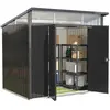 DURAMAX Abri de jardin métal Anthracite - Monopente - 5,22m² - MODERN