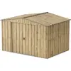 DURAMAX Abri de jardin métal WOODGRAIN - 7,75m² - kit ancrage - Imitation bois