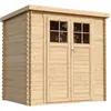 Abri de jardin en bois 2.22 m² TIMBELA - Pin / épicéa - 204x142 cm - M...