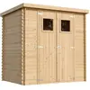 Abri de jardin en bois 2.22 m² TIMBELA - Ep. 19 mm - 200x130 cm - Plan...