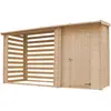 Abri de jardin en bois TIMBELA - 348x146 cm - Pin / épicéa - Ep. 19 mm...
