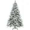Sapin de Noël artificiel de 180 cm avec neige, 8 modes d'éclairage