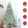 Northix Sapin de Noël artificiel enneigé de 225 cm avec support en métal