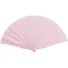 Éventail en Tissu Couleur Rose Clair - 43cm